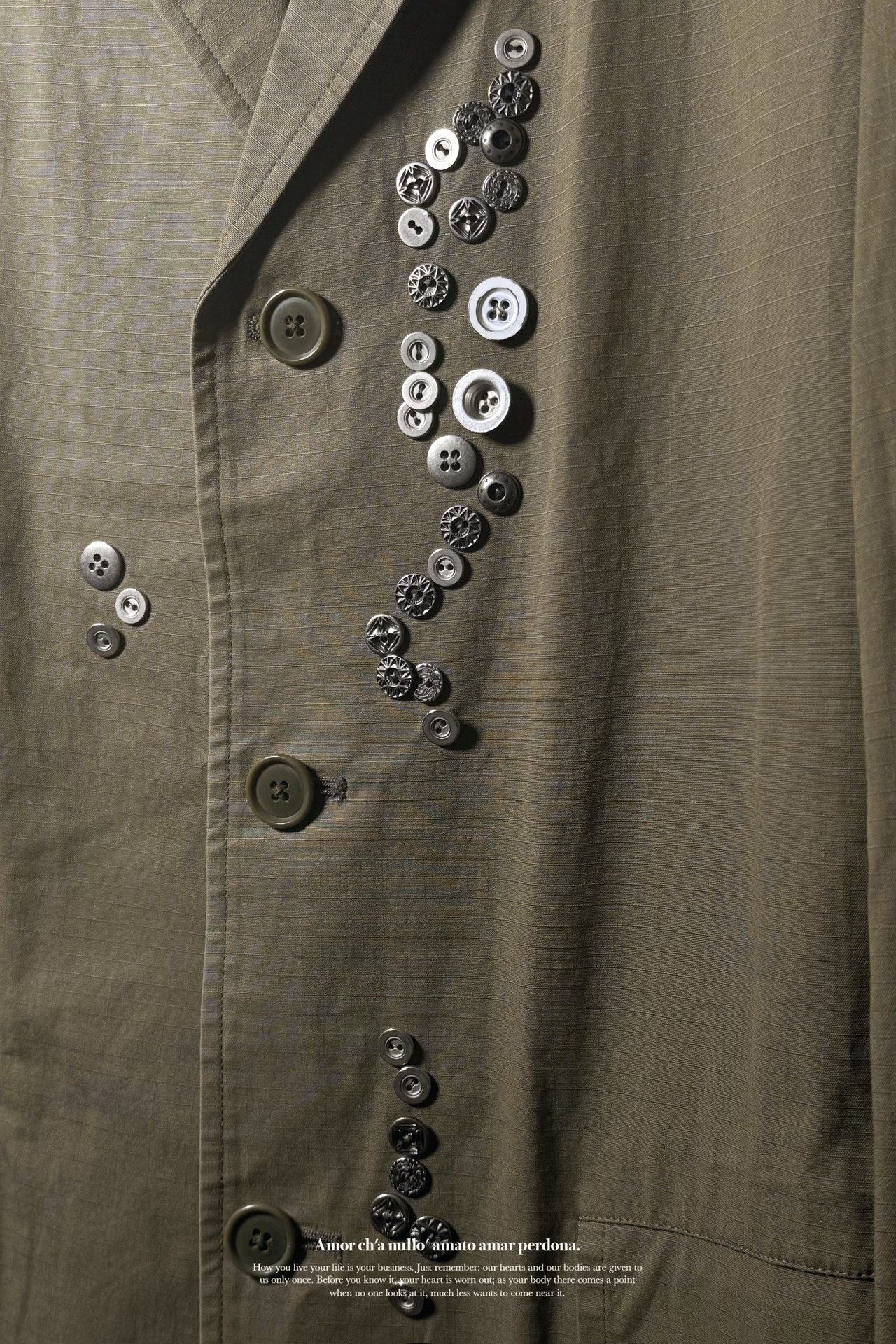 Yohji Yamamoto 05AW Multi-Button Blazer — label