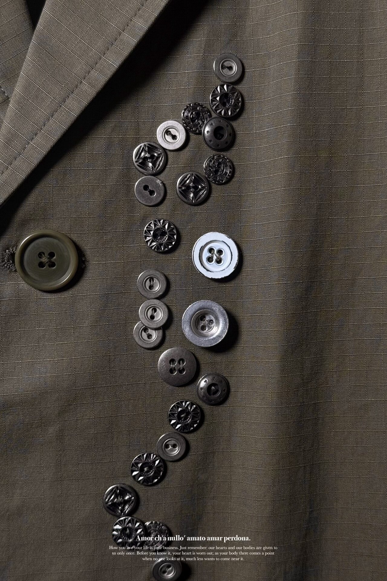Yohji Yamamoto 05AW Multi-Button Blazer — back