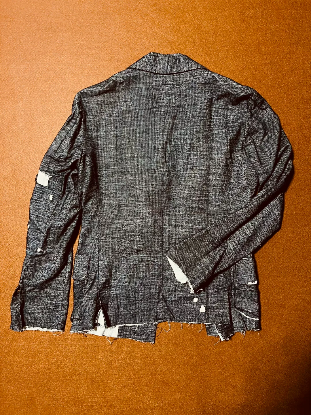 Greg Lauren Distressed Fake Two-Piece Jacket — front