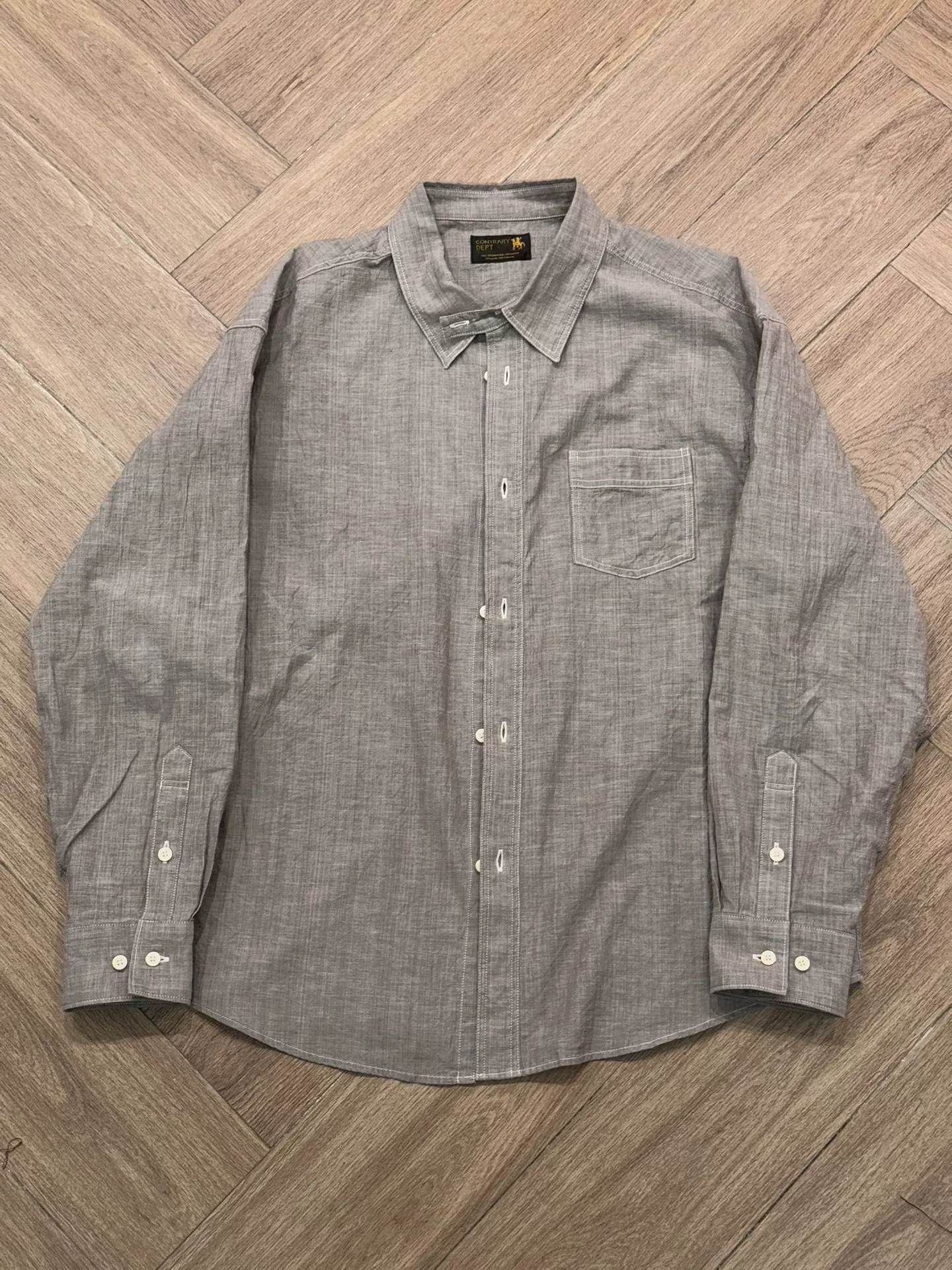 VISVIM 24AW CHAMBRAY L/S SHIRT — front