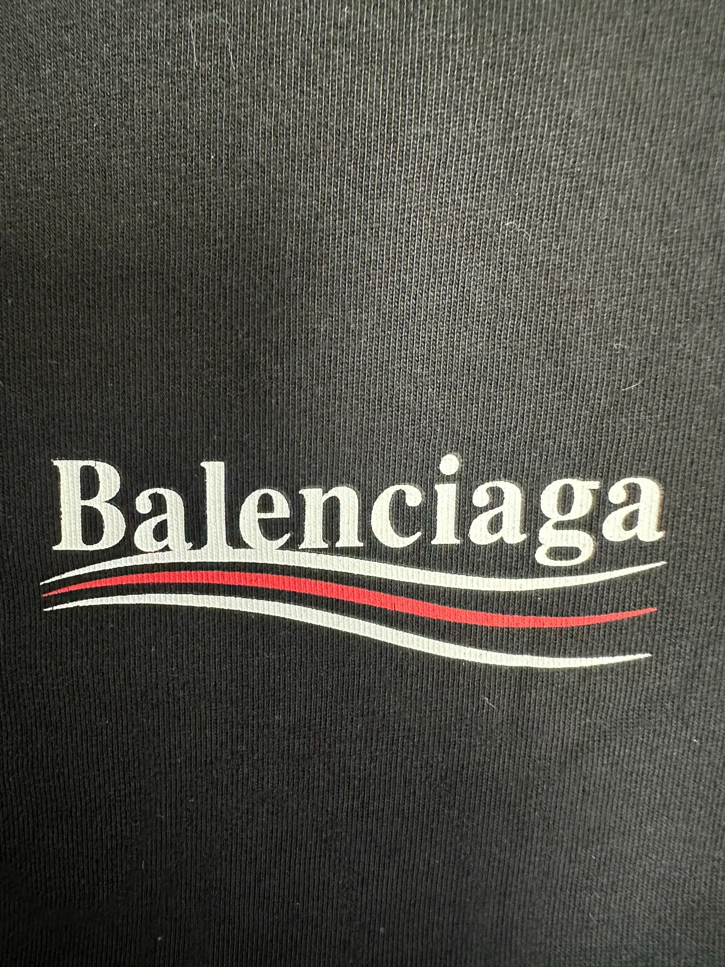 Balenciaga Political Campaign Oversized T-Shirt — detail