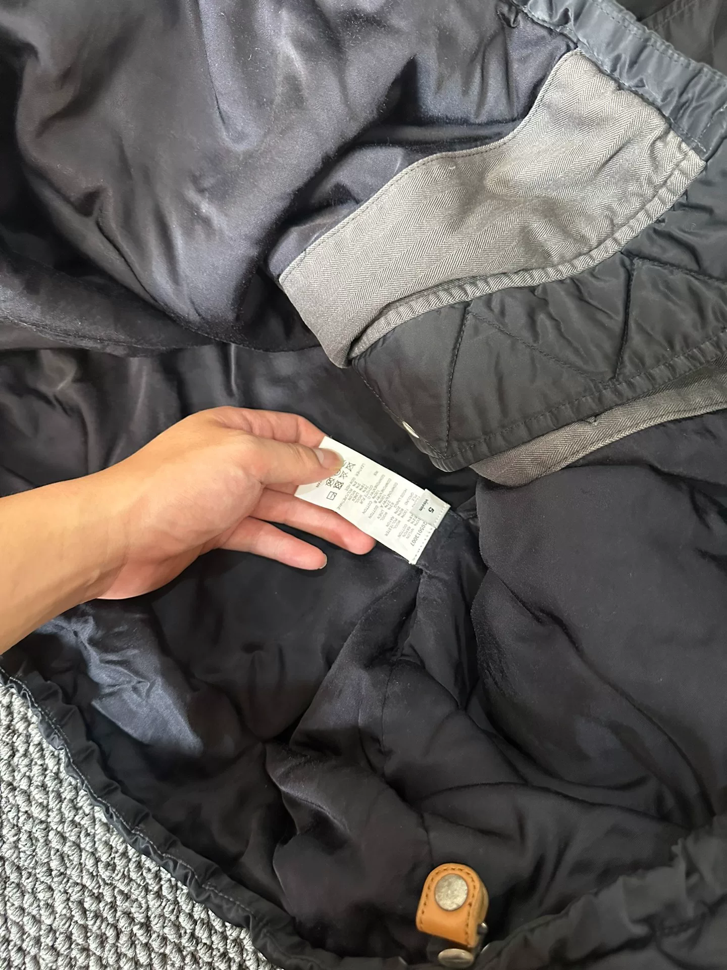 visvim 17AW First Gen Wolf Fur Coat — detail