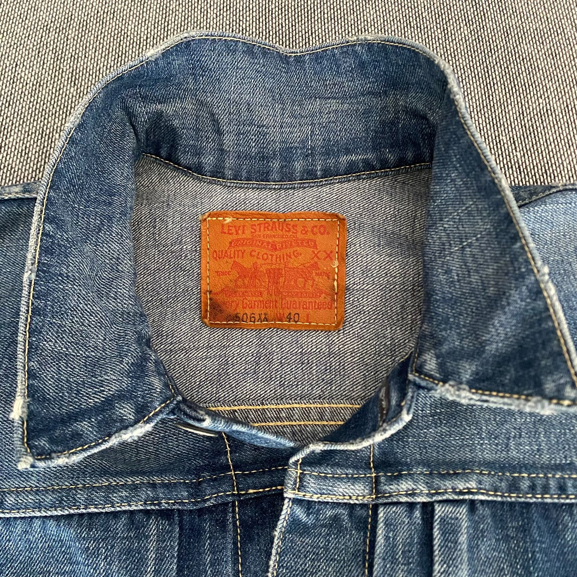Levi's LVC506 Japanese Washed Jacket — detail