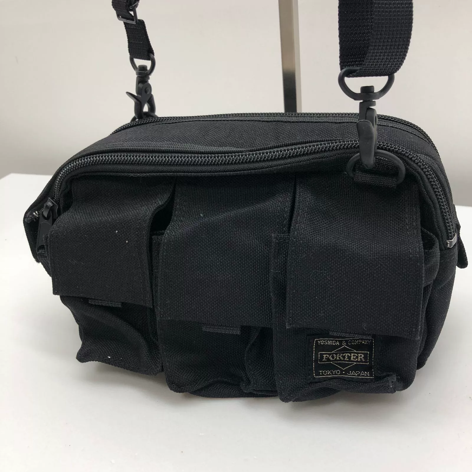 Porter Classic Black Single-Shoulder Bag — front