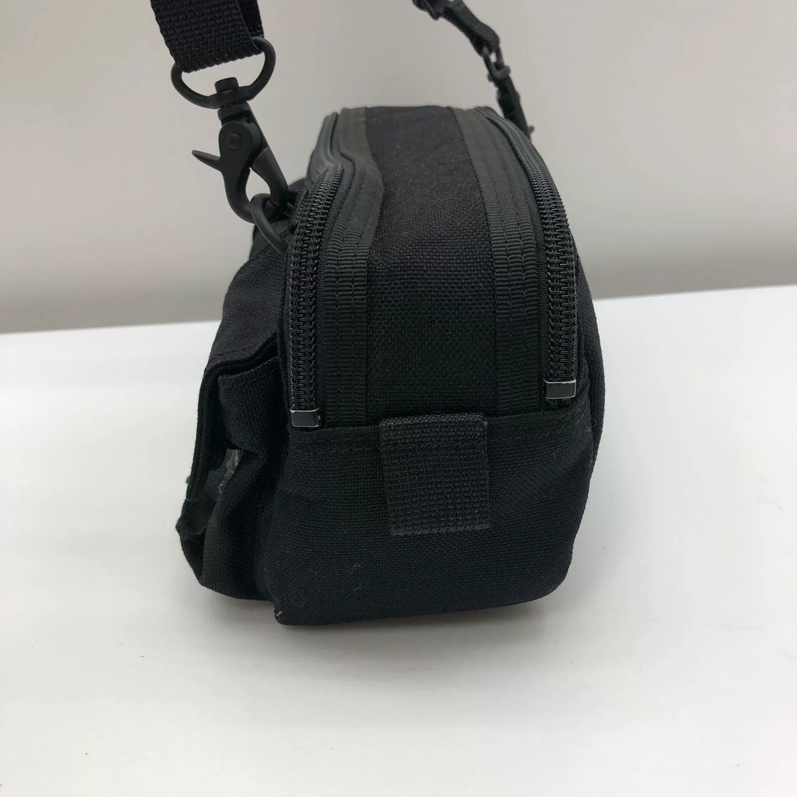 Porter Classic Black Single-Shoulder Bag — label
