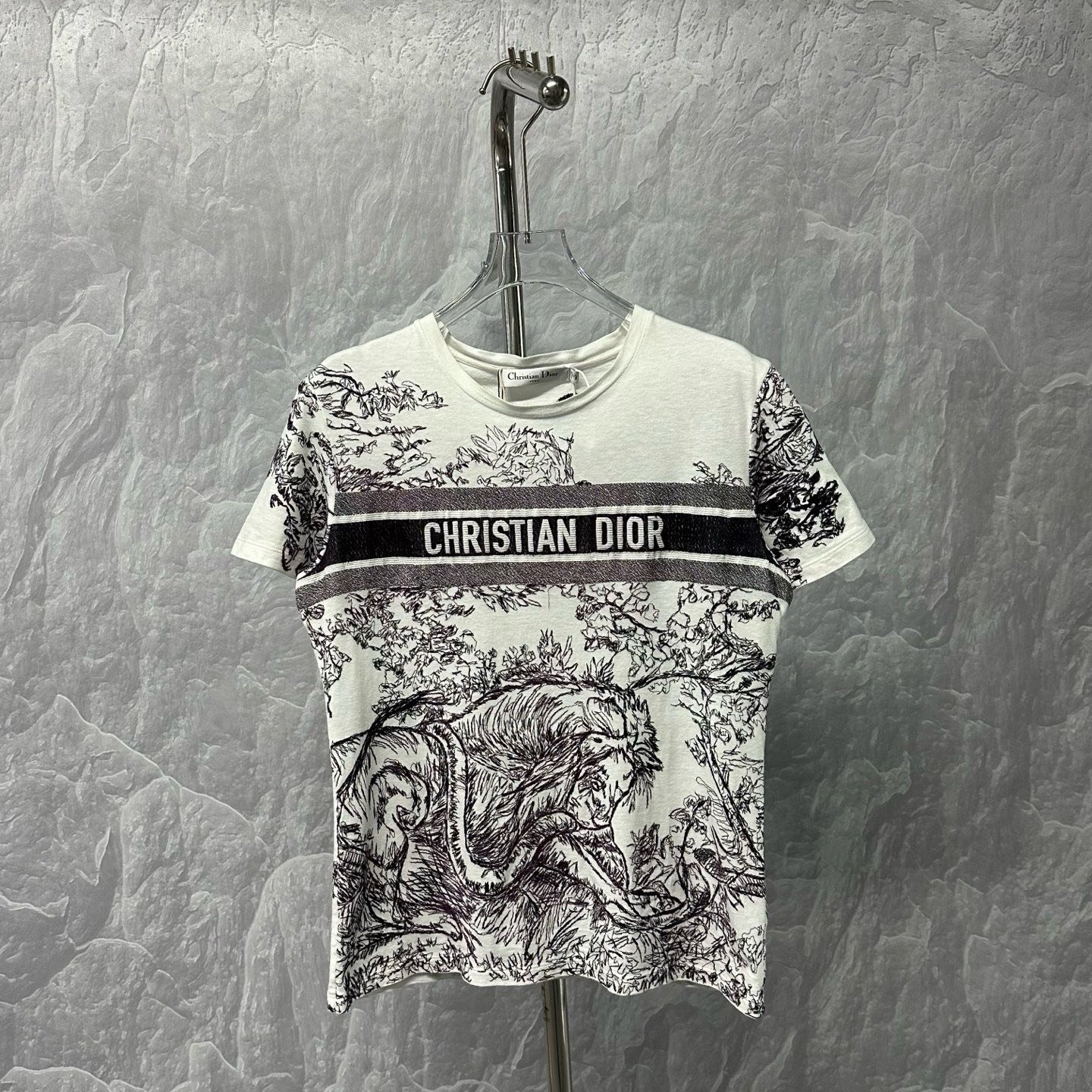 Dior Christian Dior Animal Print Tee — front