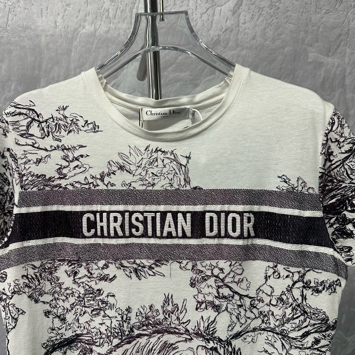 Dior Christian Dior Animal Print Tee — detail