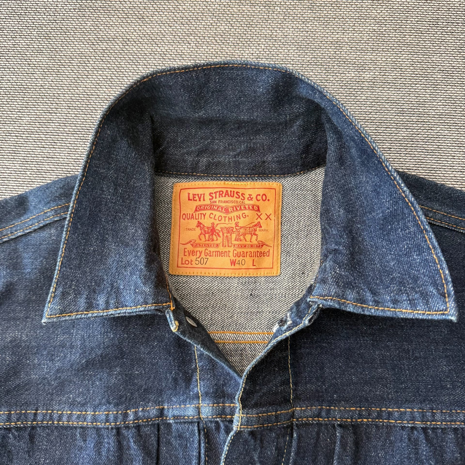 Levi's LVC507 822 Denim Jacket — detail