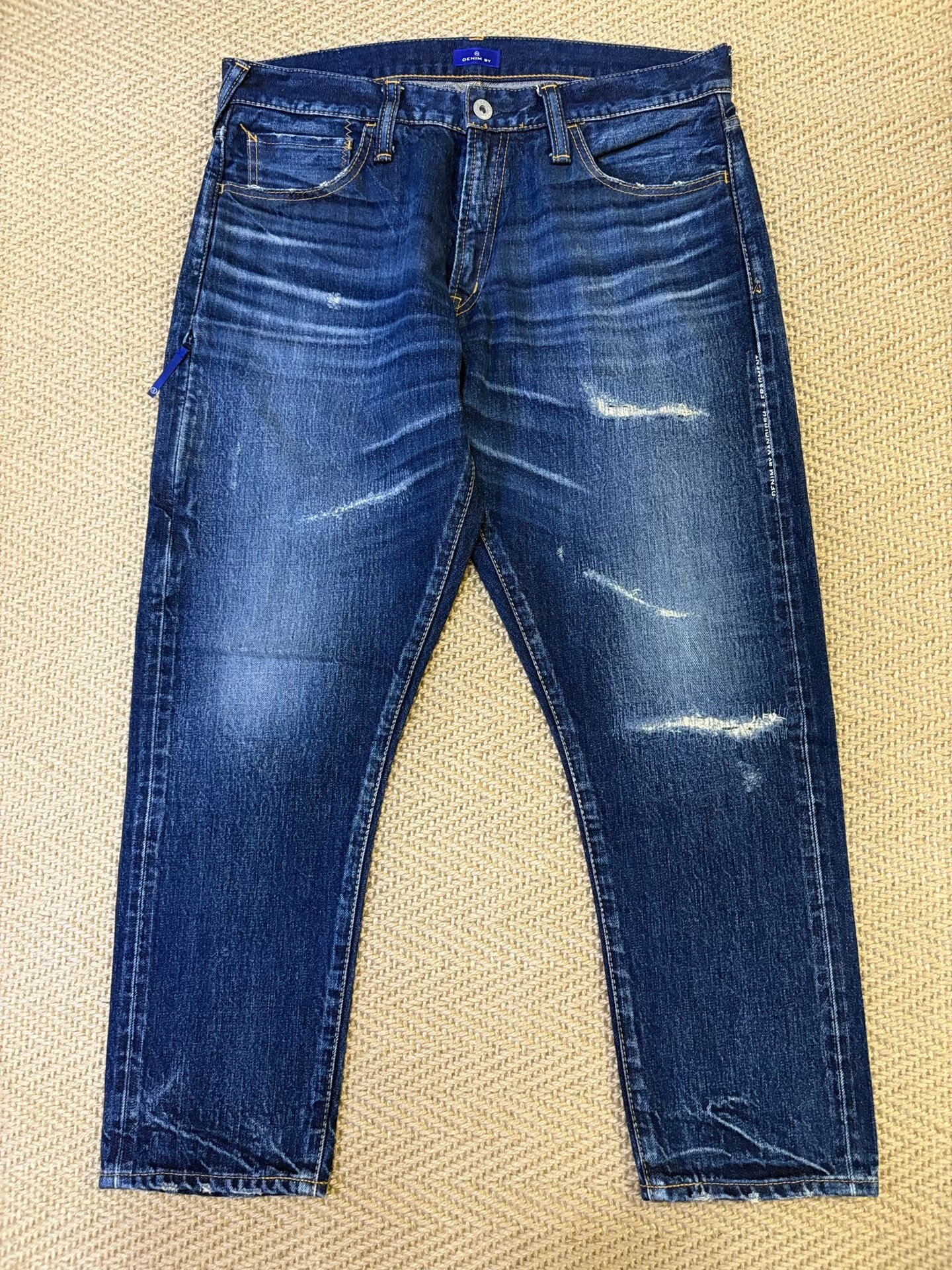 Vanquish & Fragment Washed Cropped Jeans