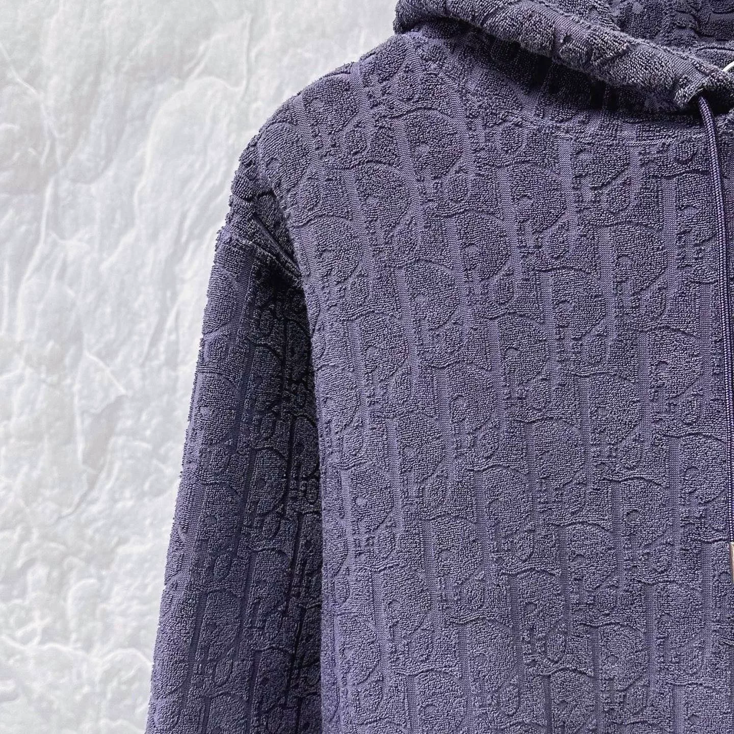 Dior All-Over Embossed Logo Hoodie — detail
