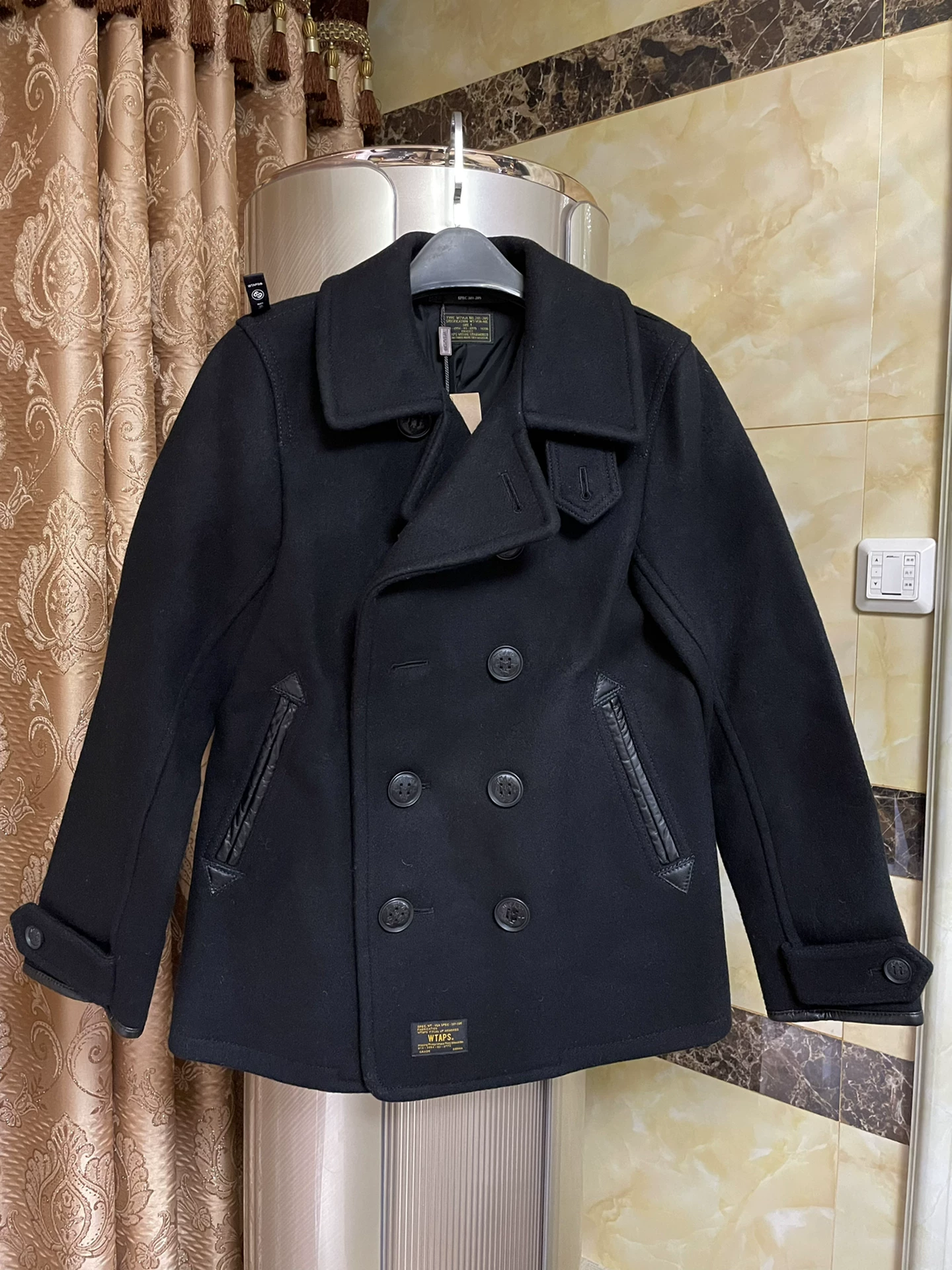 WTAPS Black Watch Coat