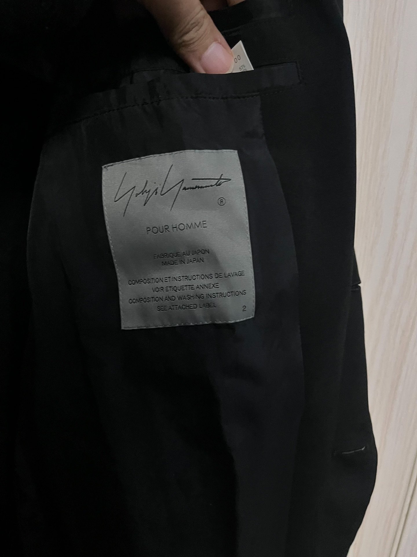 Yohji Yamamoto 24SS Acetate Coat — detail