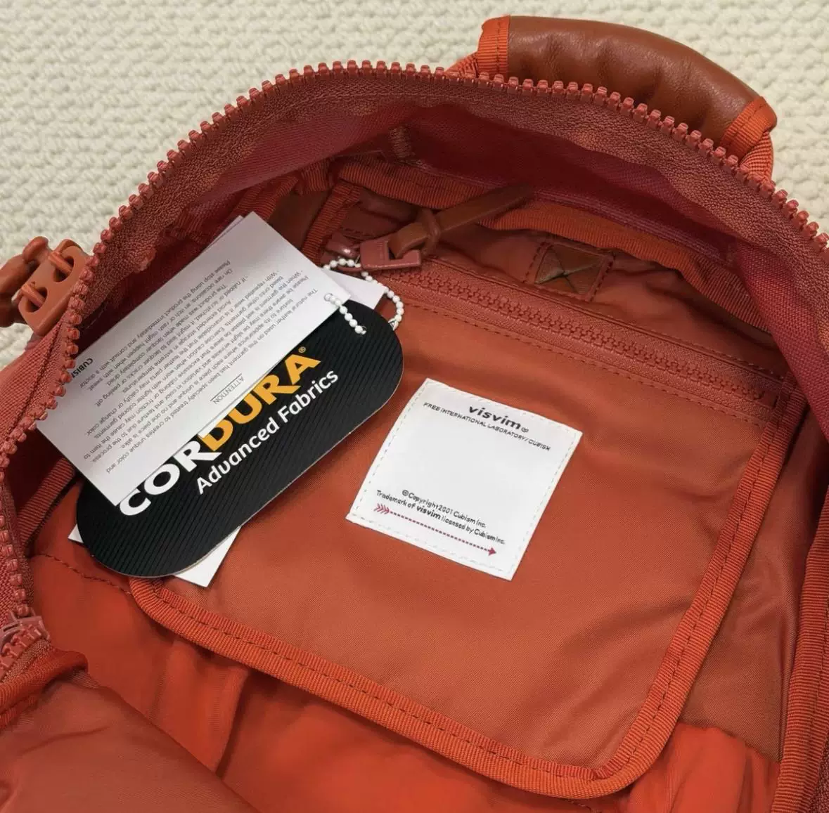 visvim 26ss CORDURA Backpack — label