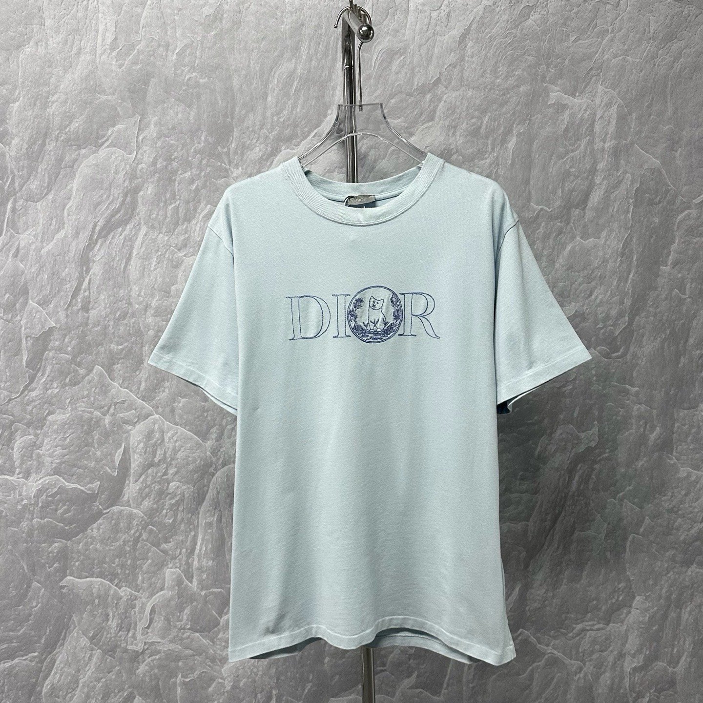 Dior SS25 Hylton Nel Logo Embroidered T-Shirt — front
