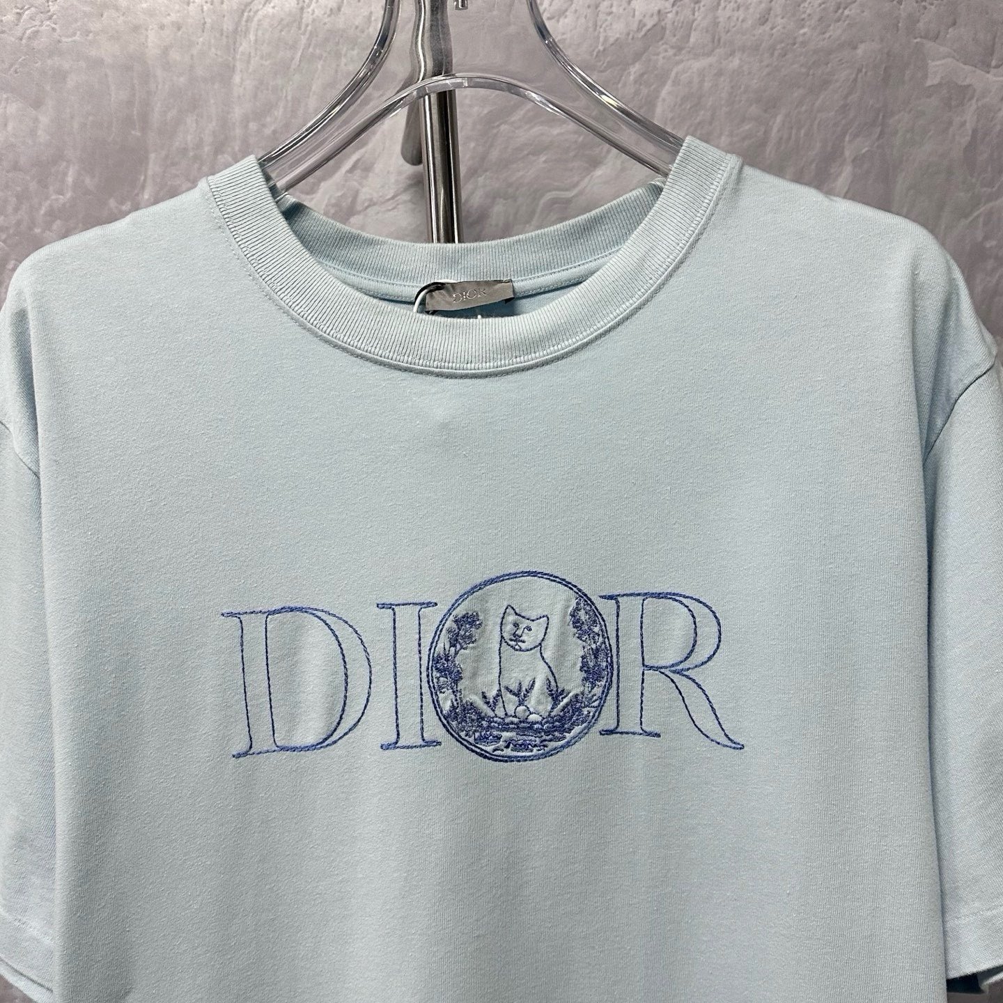 Dior SS25 Hylton Nel Logo Embroidered T-Shirt — detail