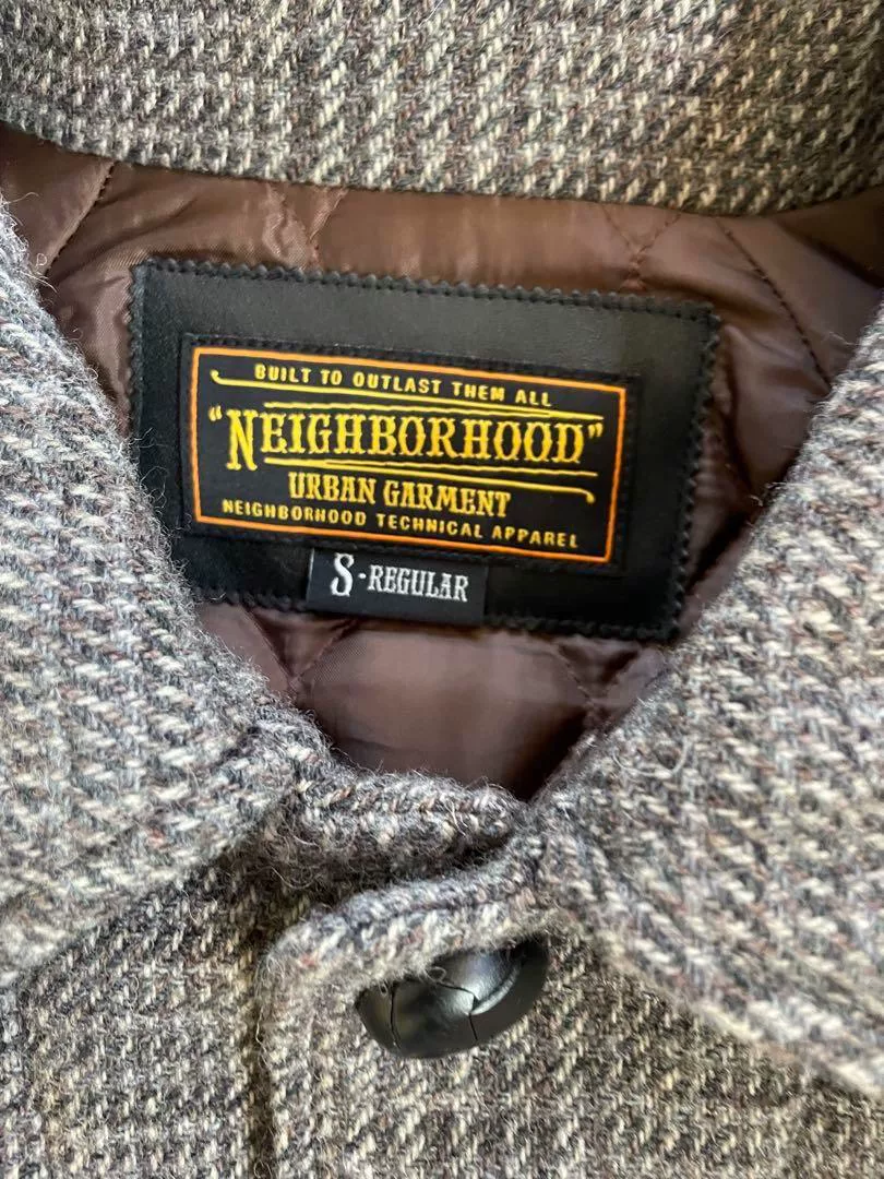NEIGHBORHOOD Houndstooth ENG Coat — detail