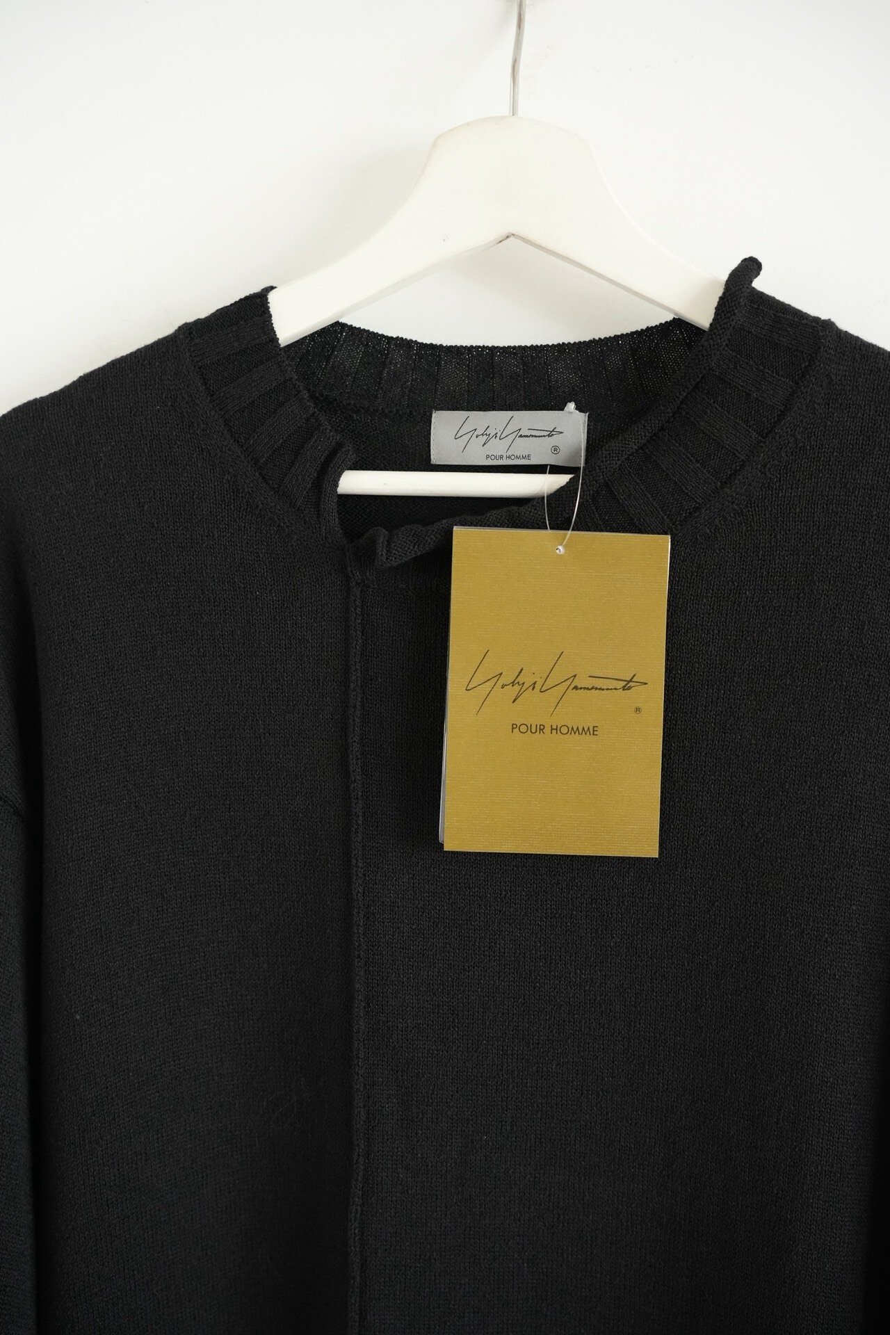 Yohji Yamamoto 24AW Slit Sweater — detail