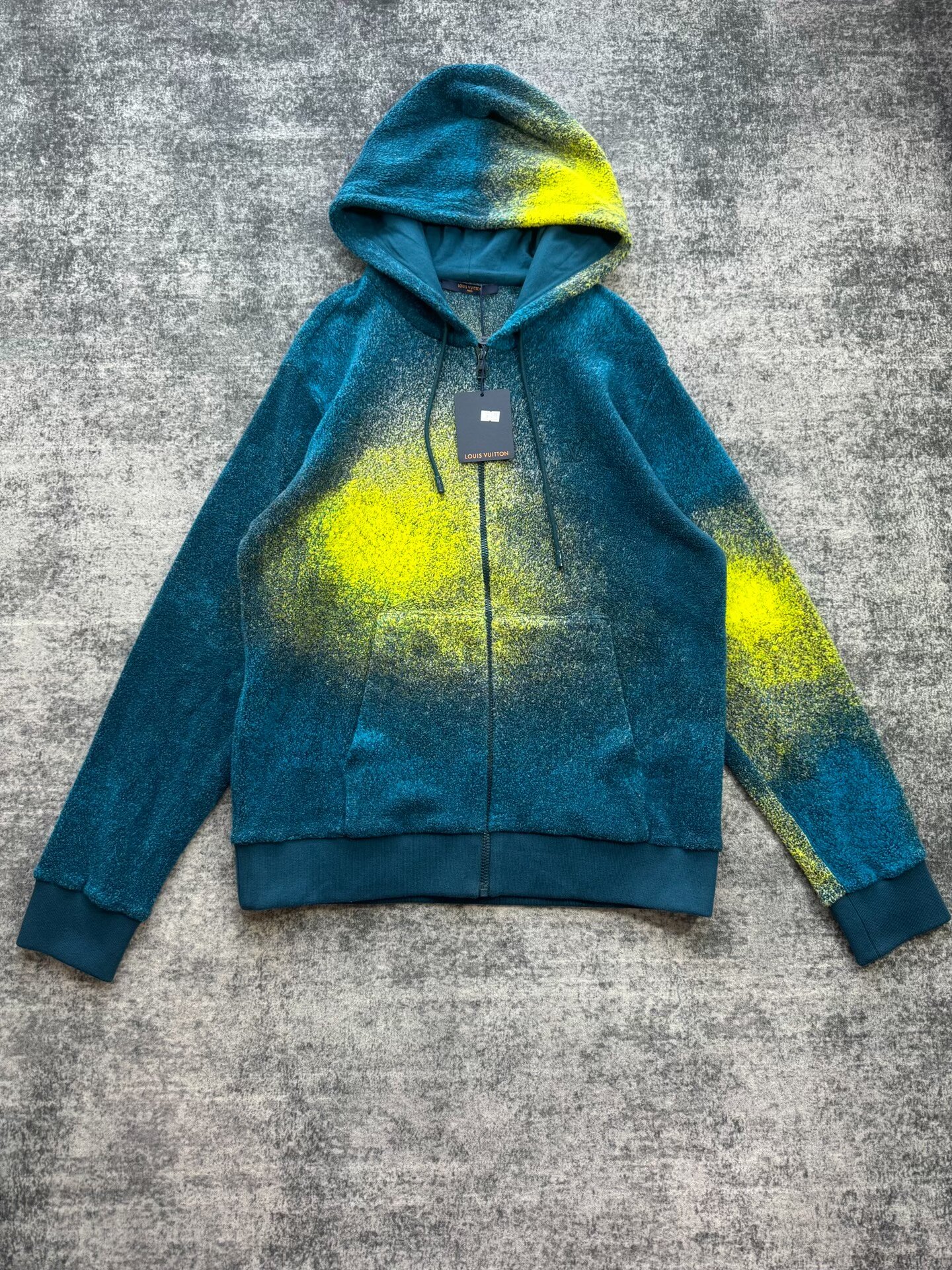 Louis Vuitton Blue Gradient Fleece Jacket