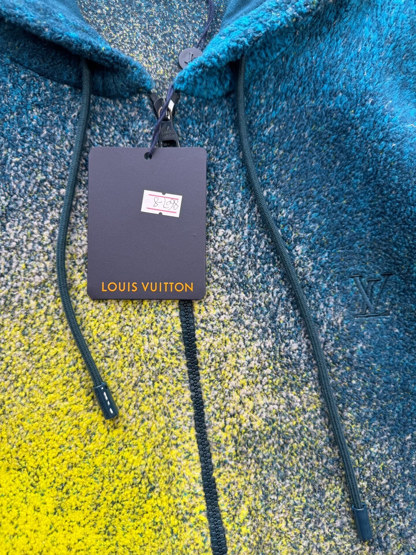 Louis Vuitton Blue Gradient Fleece Jacket — back