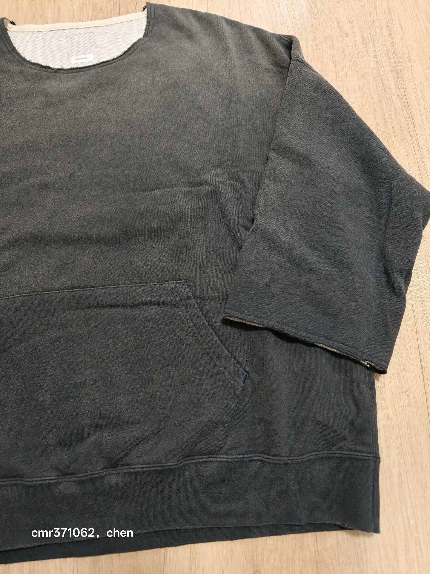 VISVIM 25AW BURROW DUAL SWEAT CRASH — detail