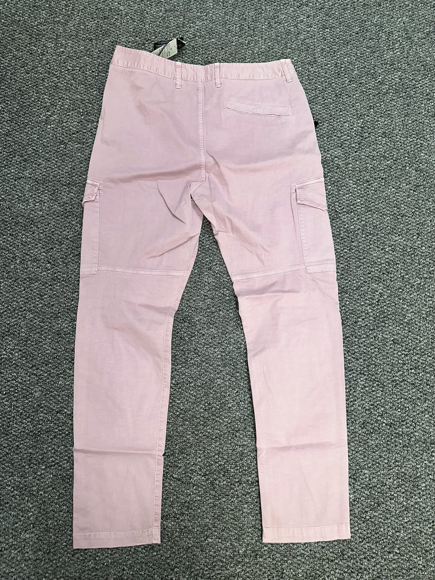 Stone Island Washed Pink Cargo Pants — back
