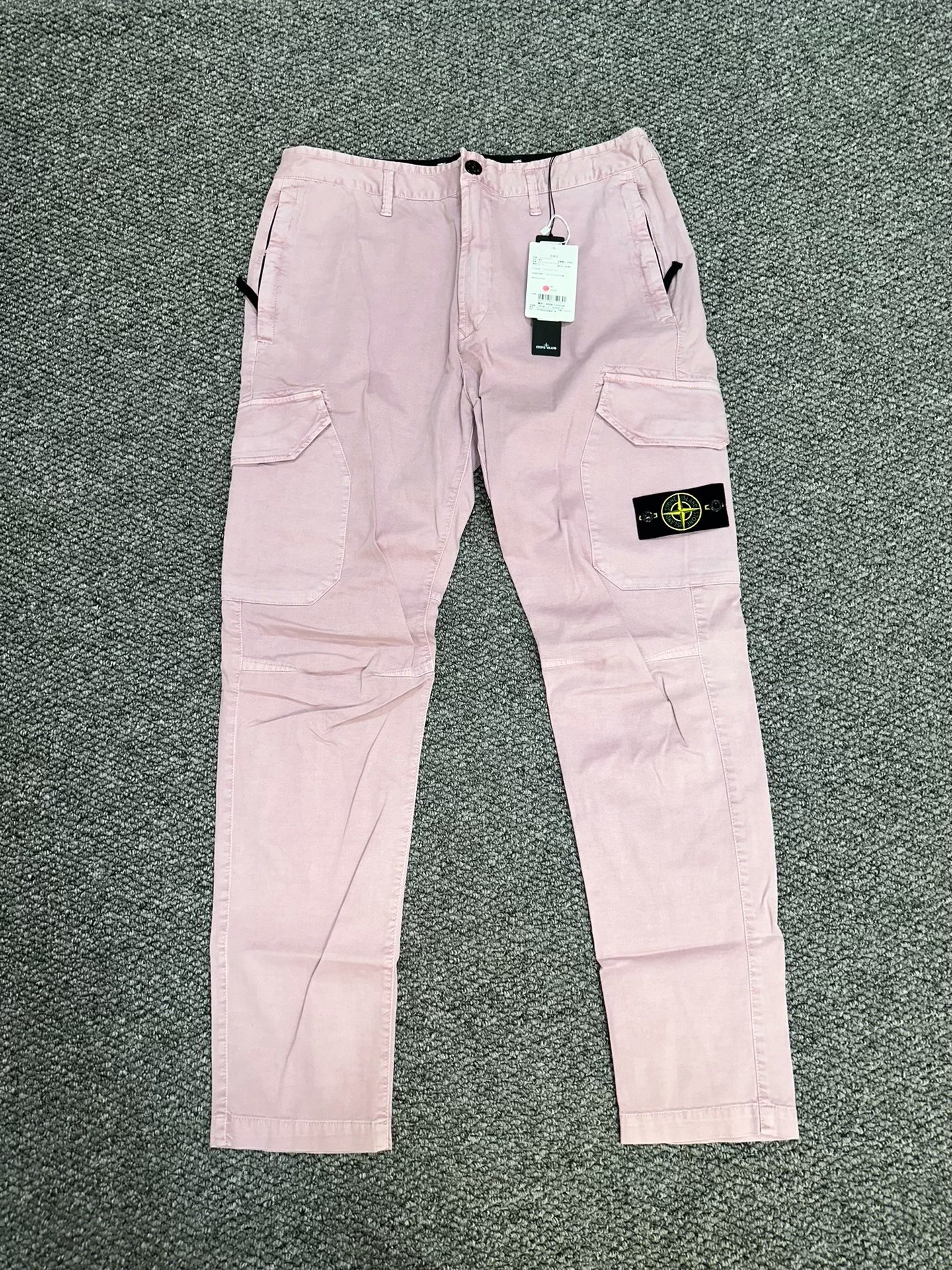 Stone Island Washed Pink Cargo Pants