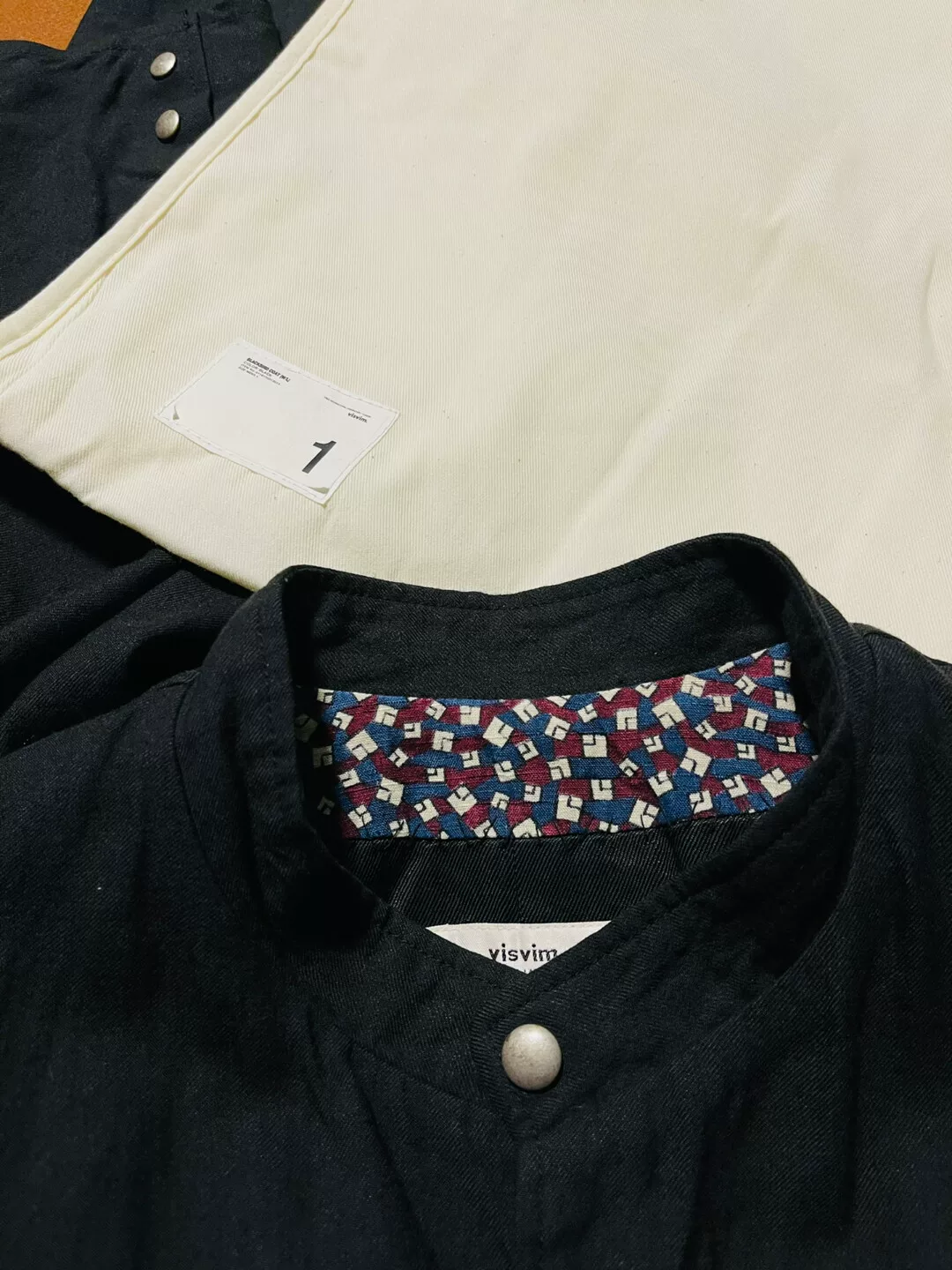 Visvim Blackbird Wool Hemp Coat — detail