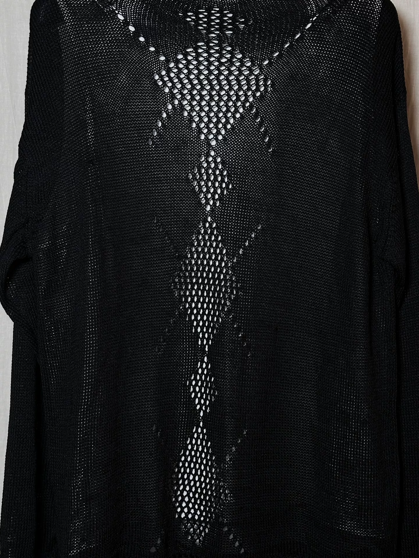 Yohji Yamamoto 2004SS Sheer Knit Top — detail