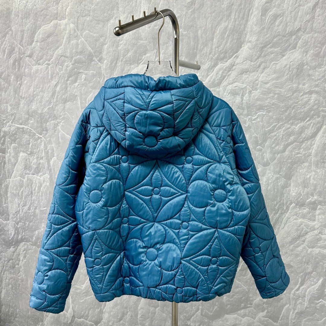 Louis Vuitton Embossed Monogram Cotton Coat — front
