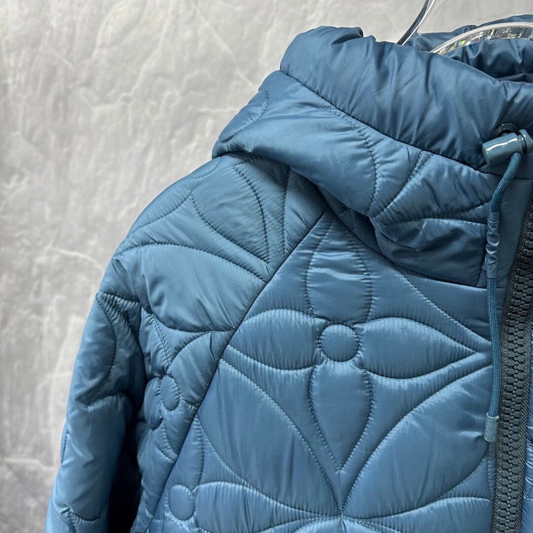 Louis Vuitton Embossed Monogram Cotton Coat — back