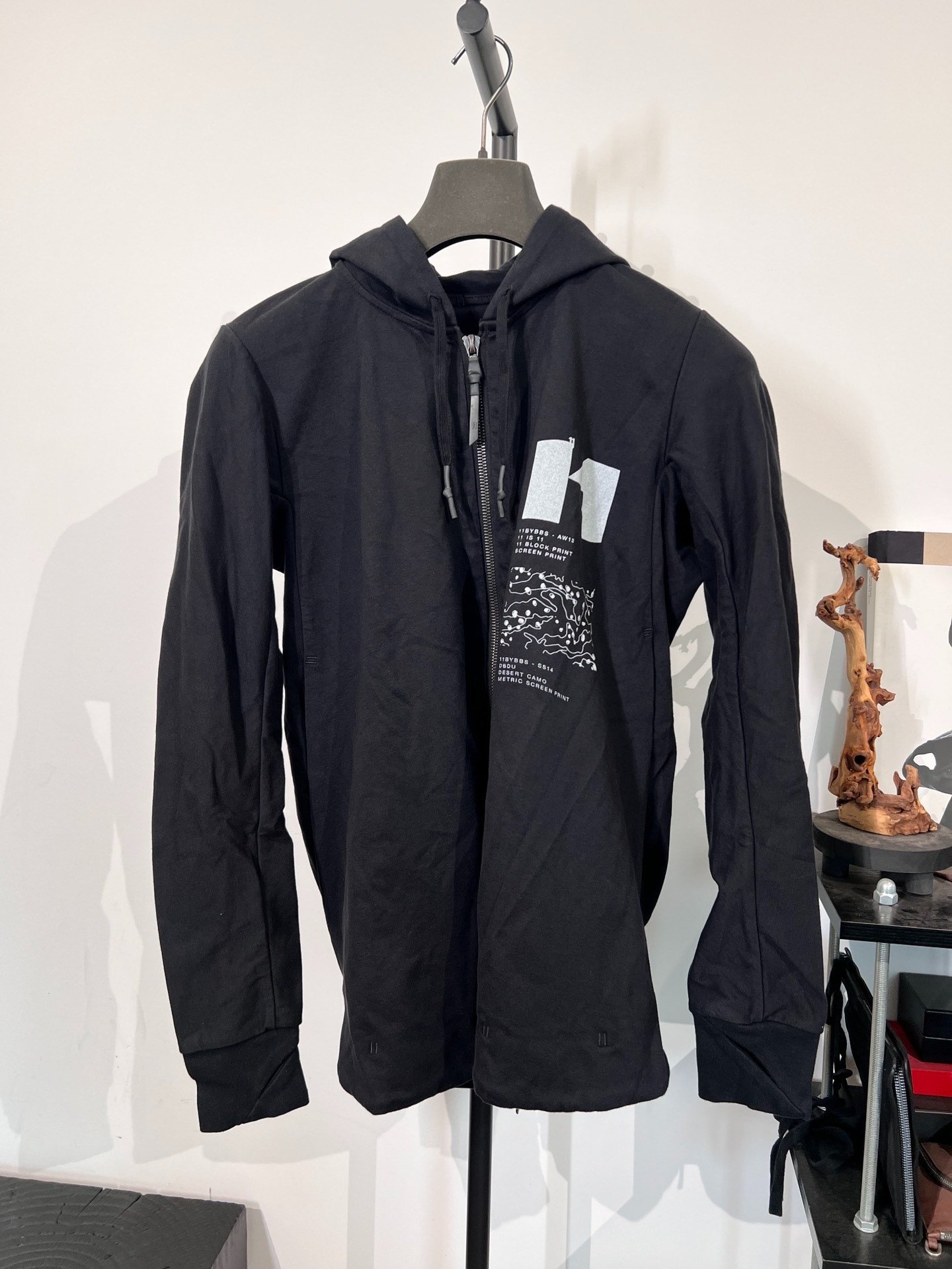 Boris Bidjan Saberi 11by BBS Z2F Hooded Jacket — front