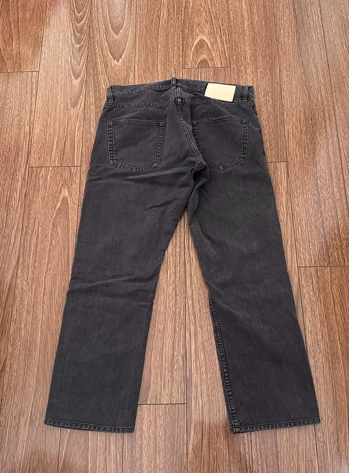 VISVIM FLUXUS 10 SERGE CRASH Distressed Jeans — front