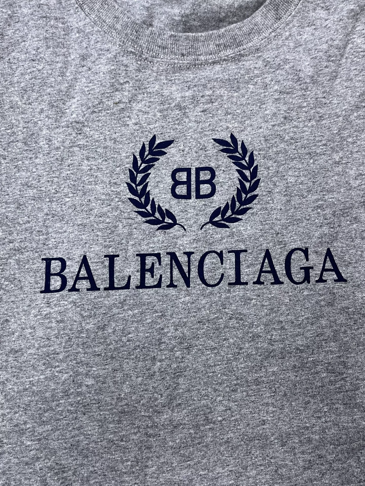 Balenciaga Wheat Ear BB Logo T-Shirt — detail