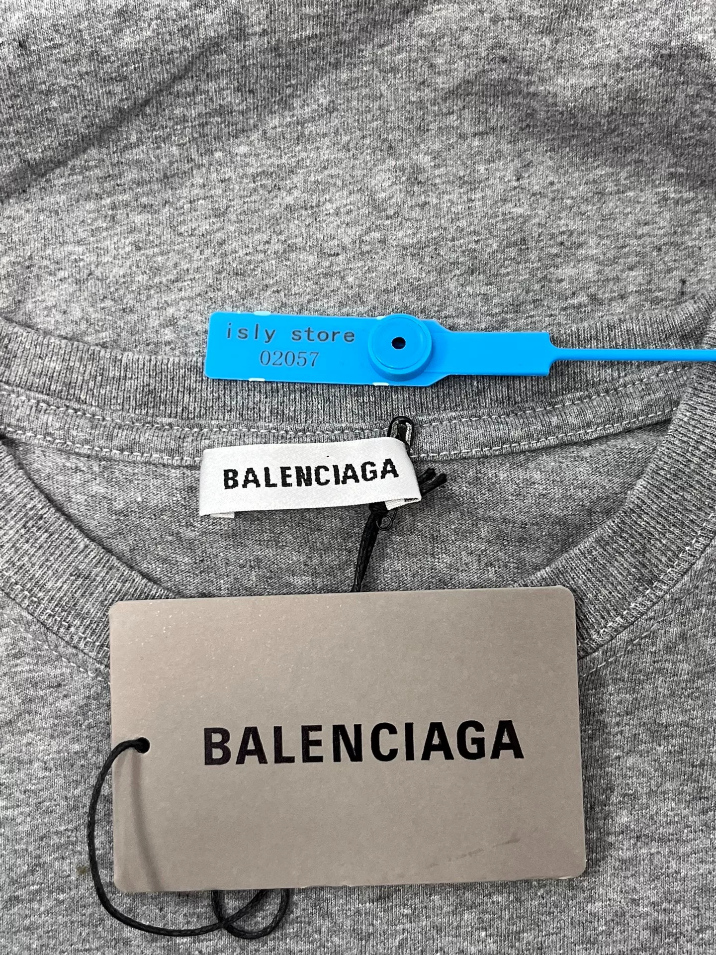 Balenciaga Wheat Ear BB Logo T-Shirt — back