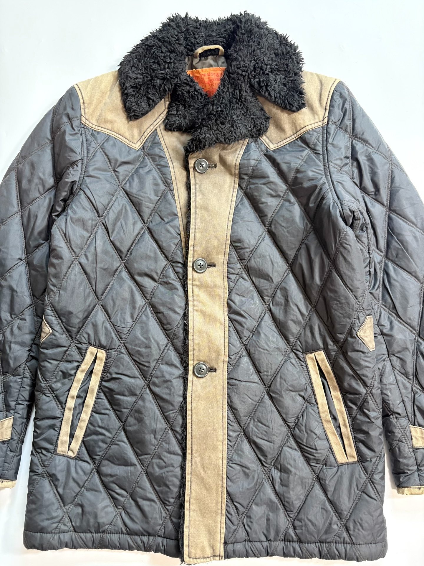 Levi's Black Quilted Jacket — front