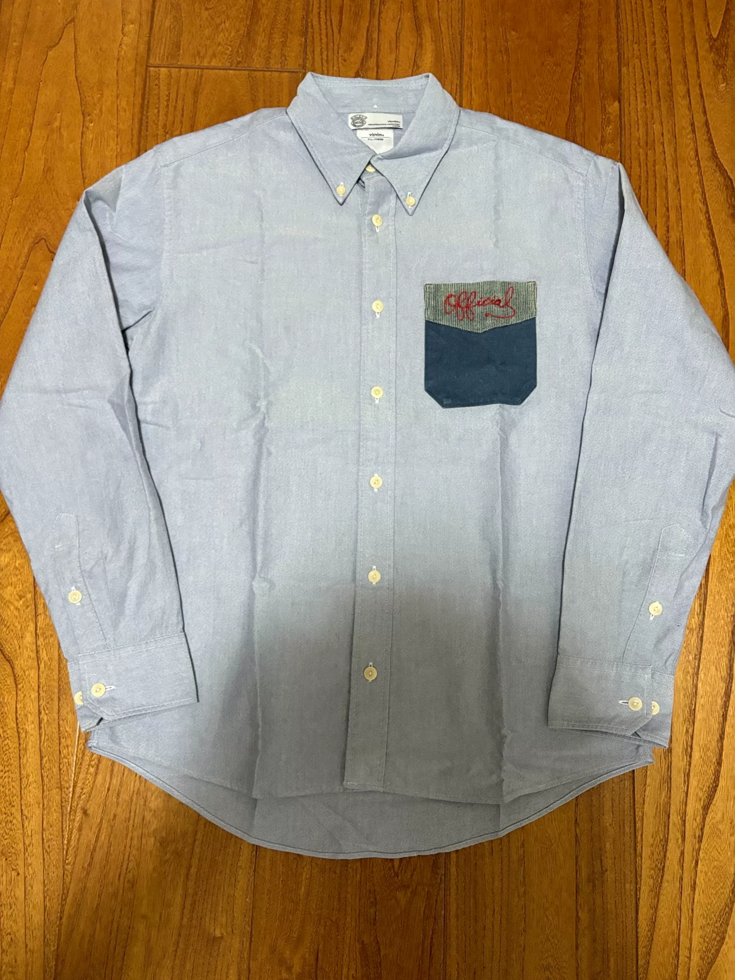 VISVIM 15AW Pocket Embroidery Long Sleeve Shirt