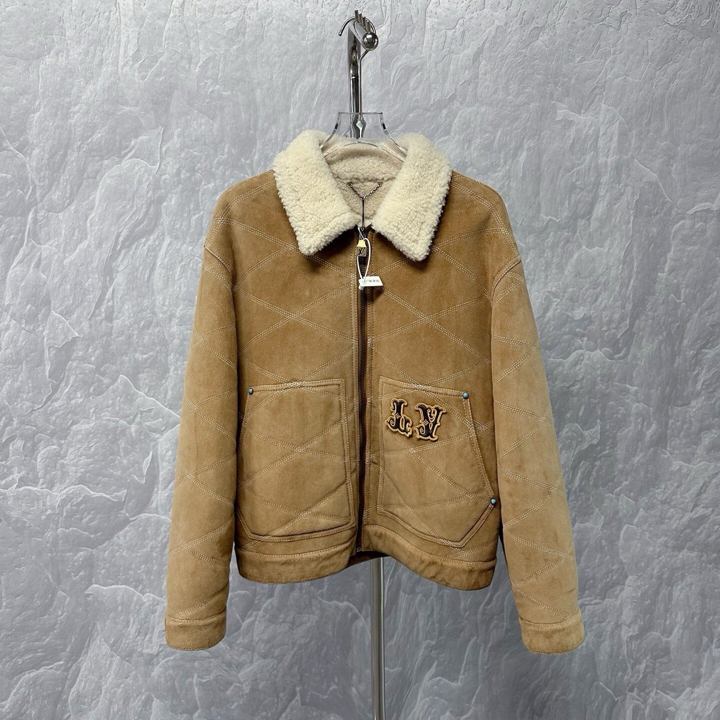 Louis Vuitton FW24 Shearling Embroidered Jacket