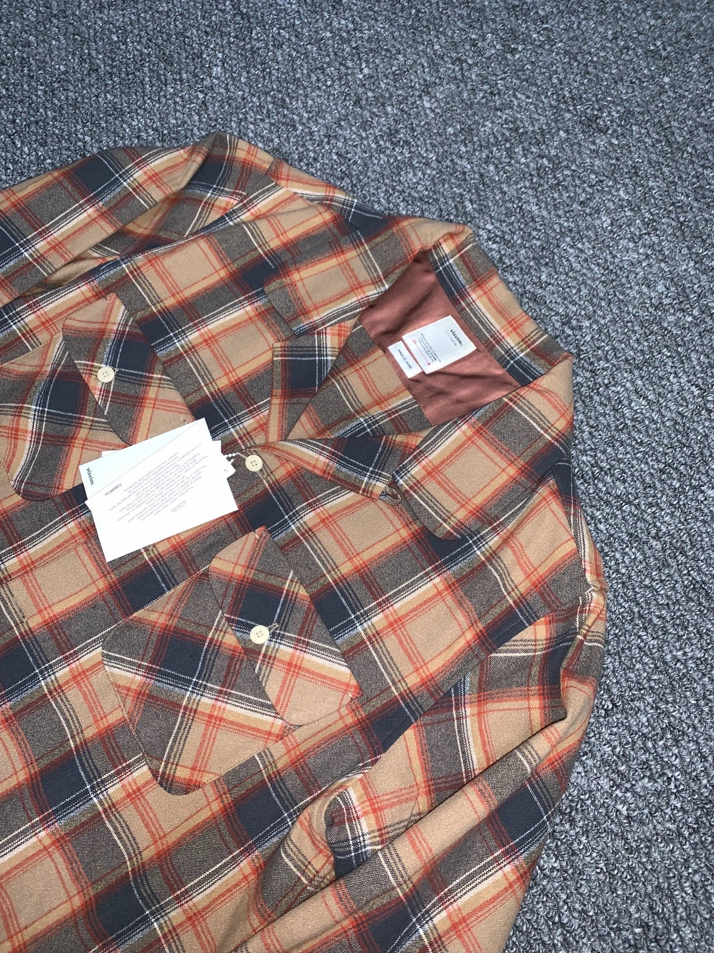 visvim Plaid Wool Linen Shirt — front