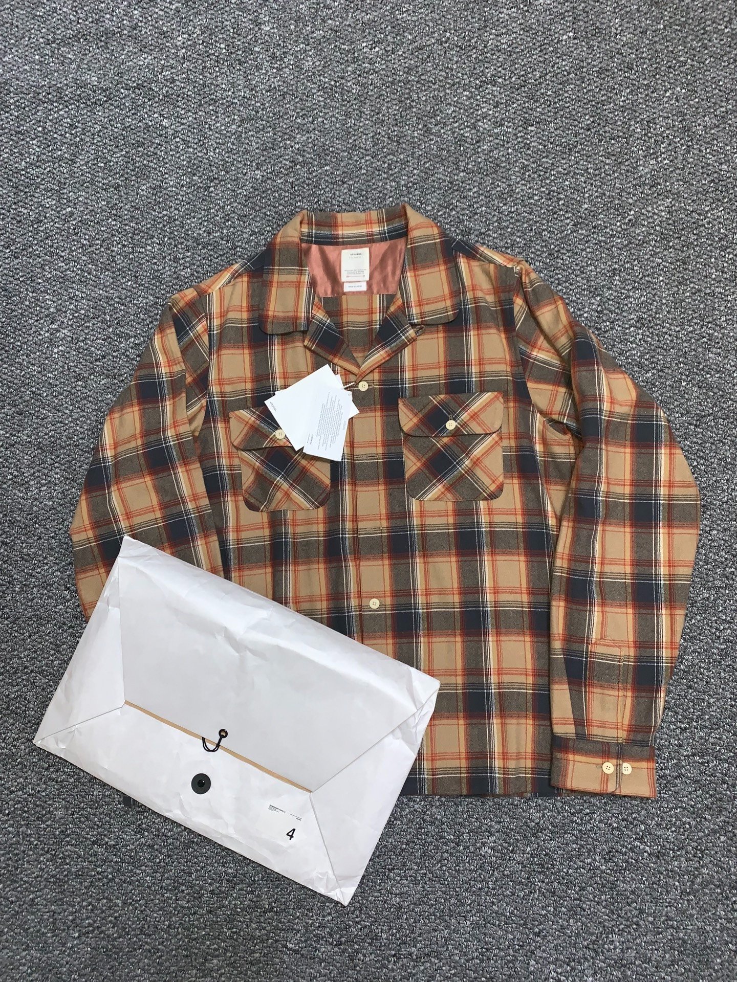 visvim Plaid Wool Linen Shirt