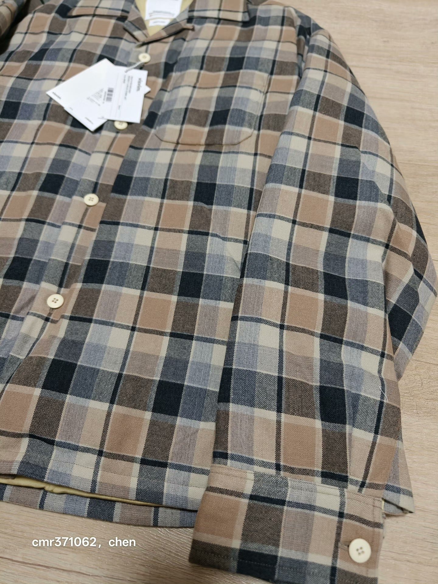 VISVIM 25SS KEESEY CHECK DOWN — detail