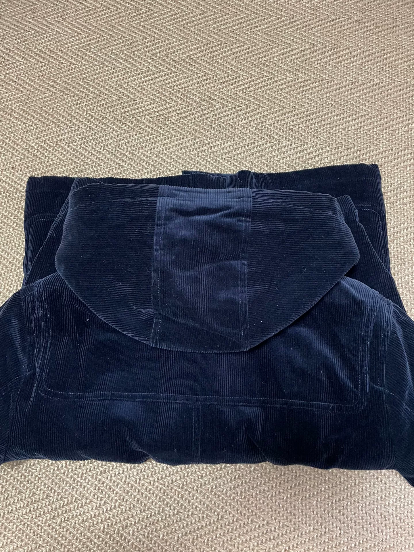 SOPHNET. Corduroy Horn Button Lamb Coat — detail