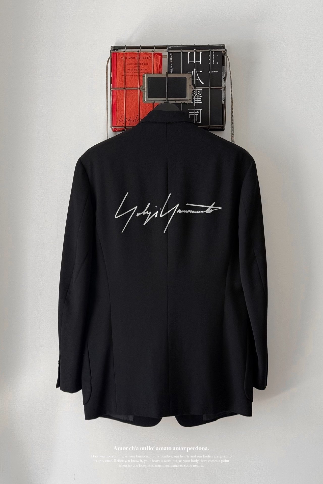 Yohji Yamamoto 80s Archive Black Suit Jacket — back
