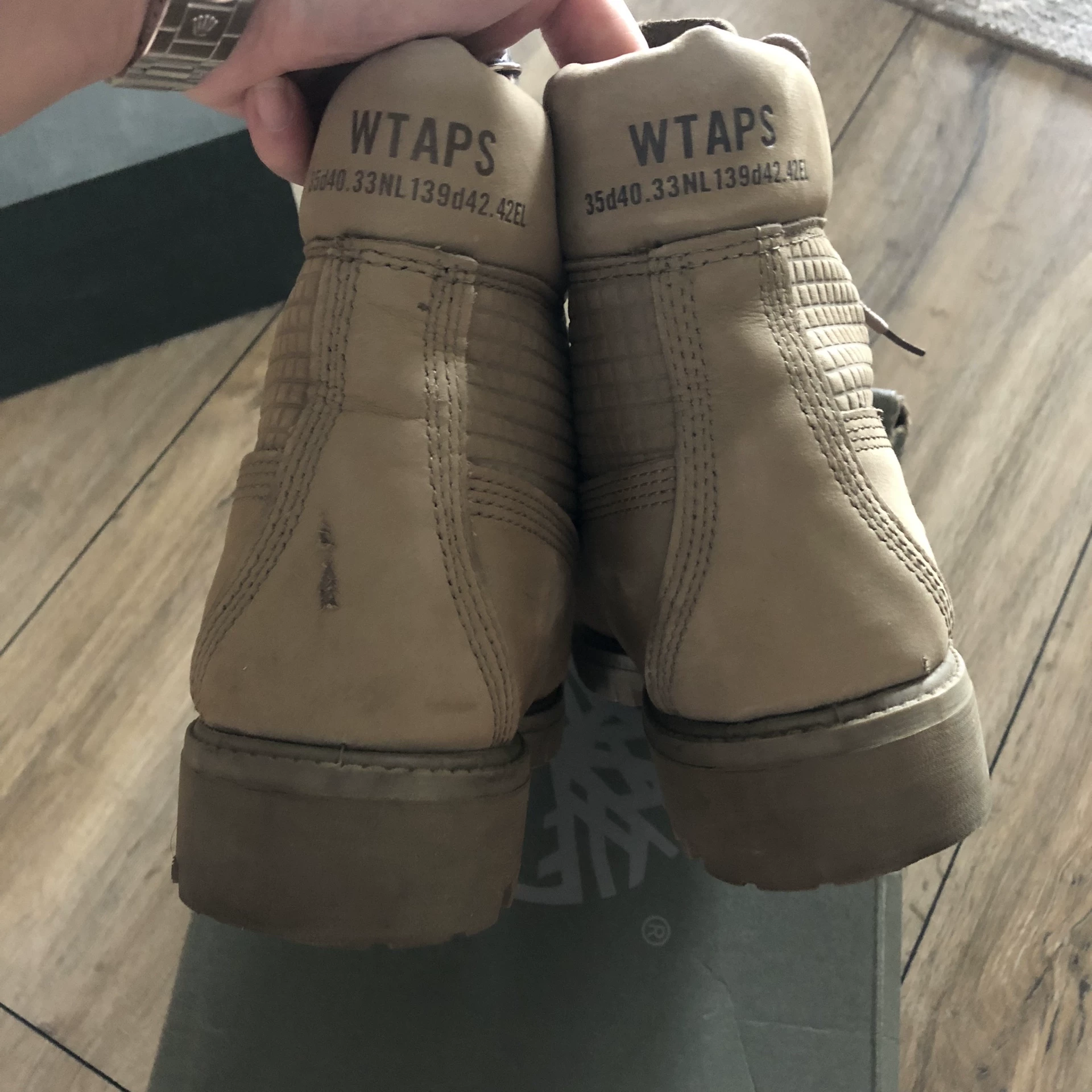 WTAPS x Timberland 6 Inch Premium Boot — label