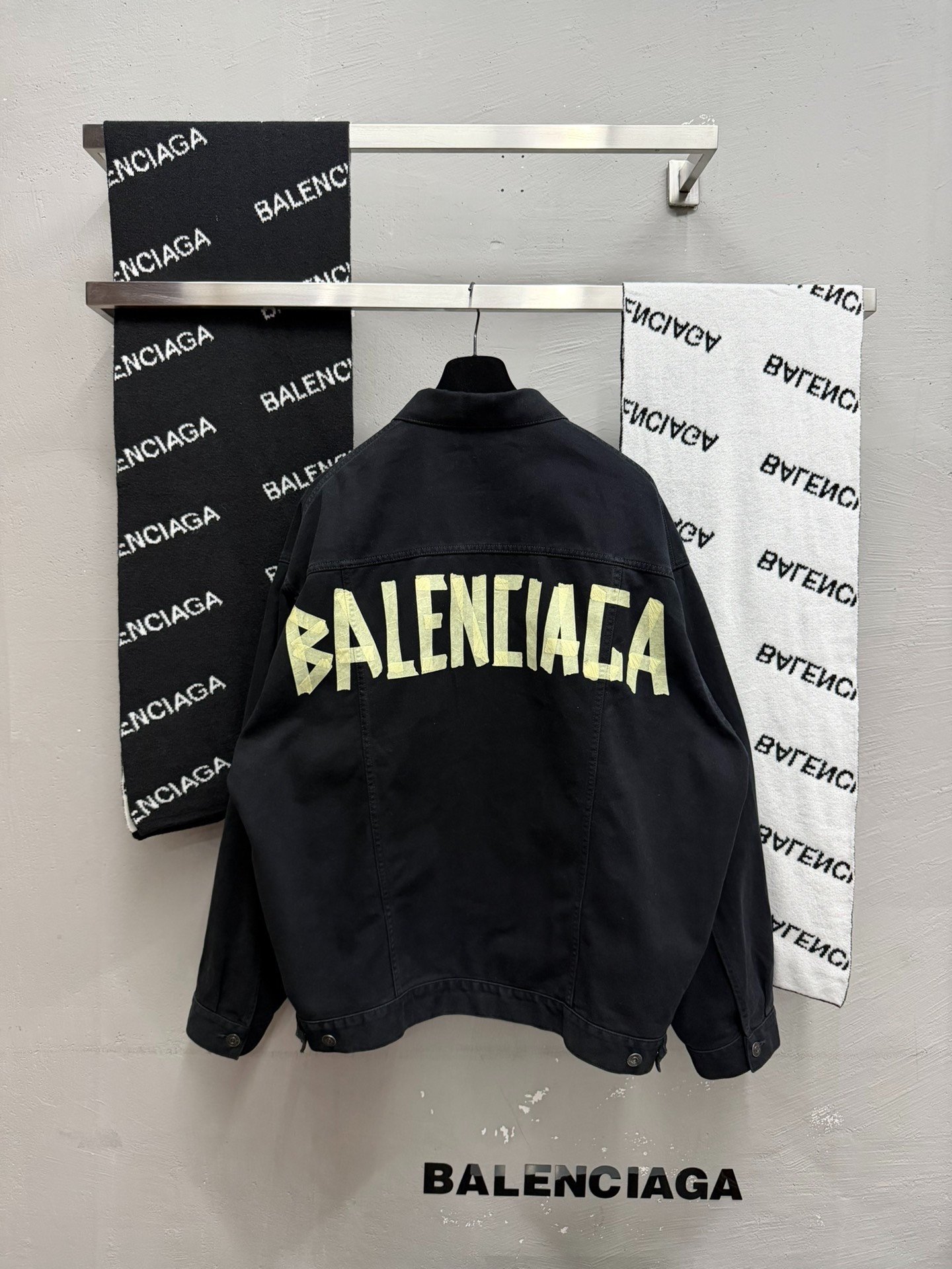 Balenciaga Black Denim Jacket