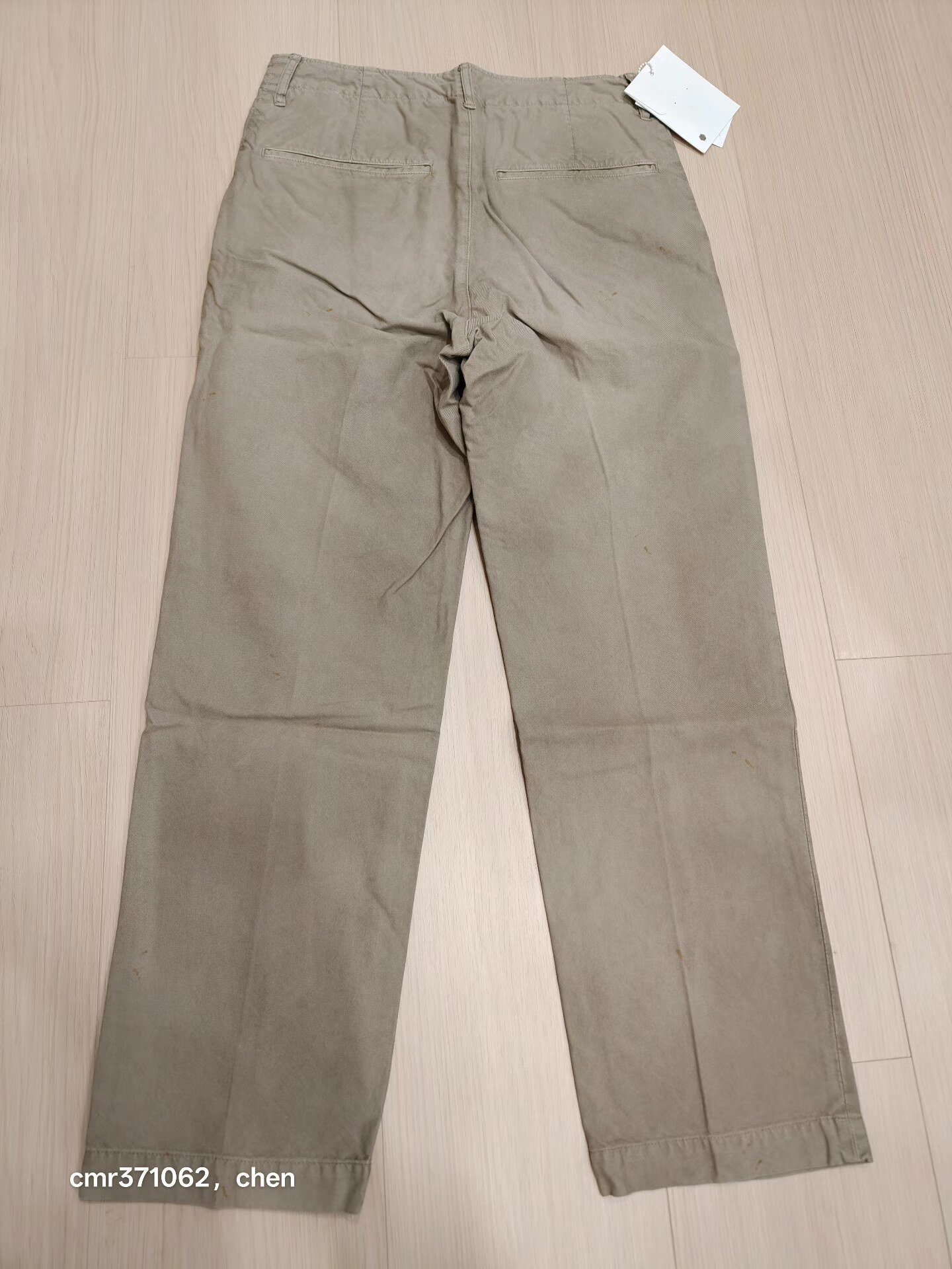 VISVIM 24SS FIELD CHINO PANTS DMGD — label