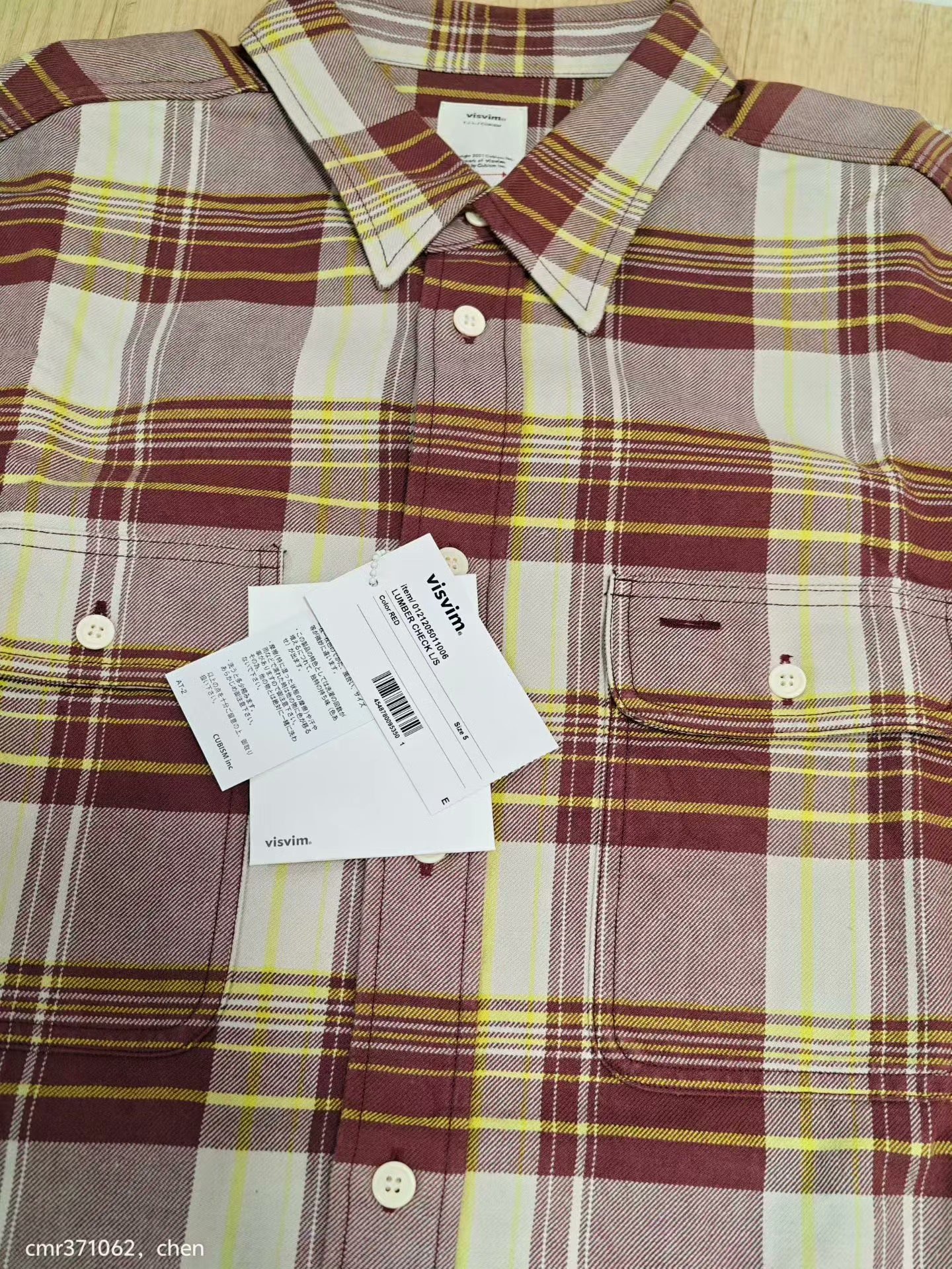 visvim 21AW Lumber Check L/S — front