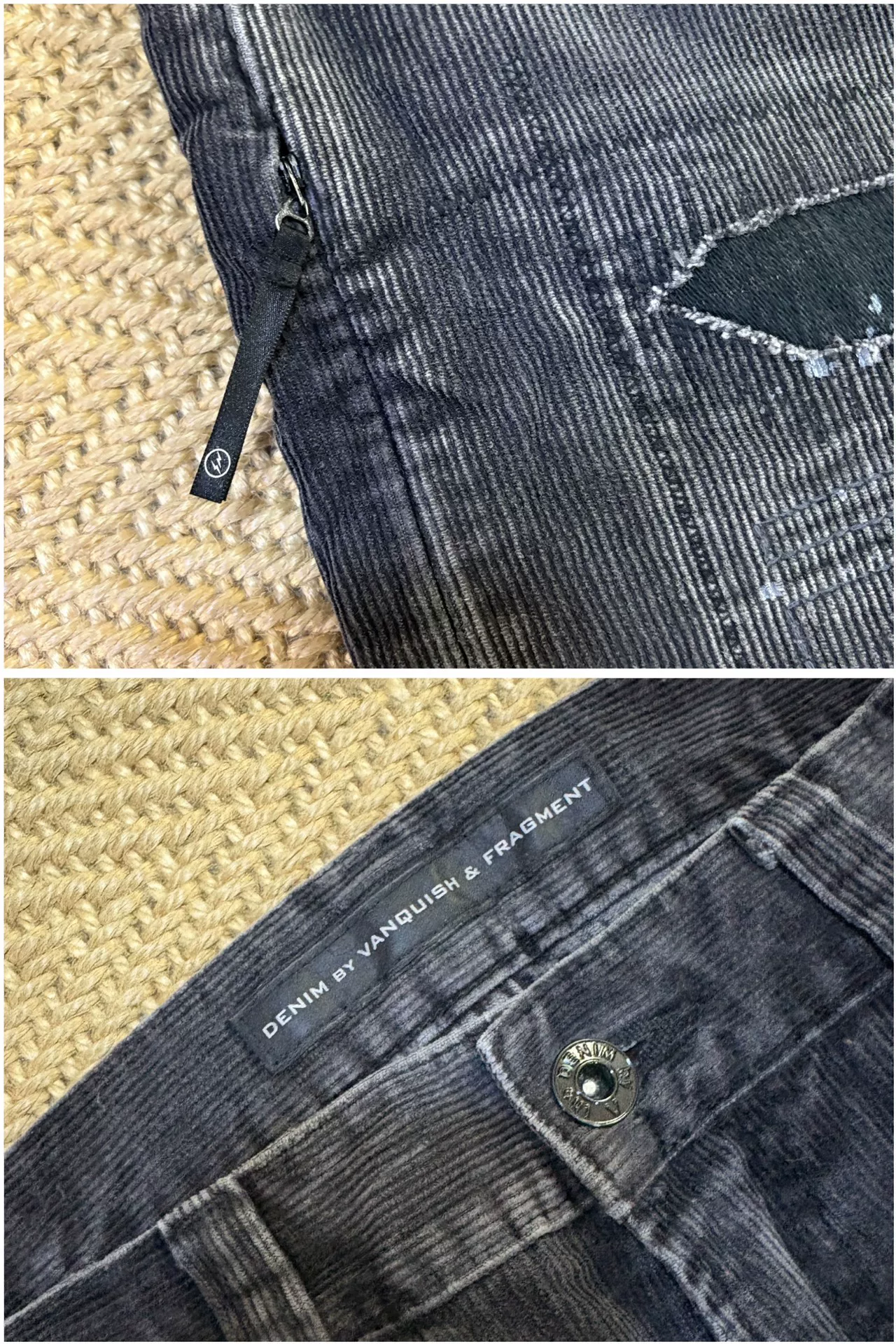 Vanquish & Fragment Corduroy Washed Pants — back