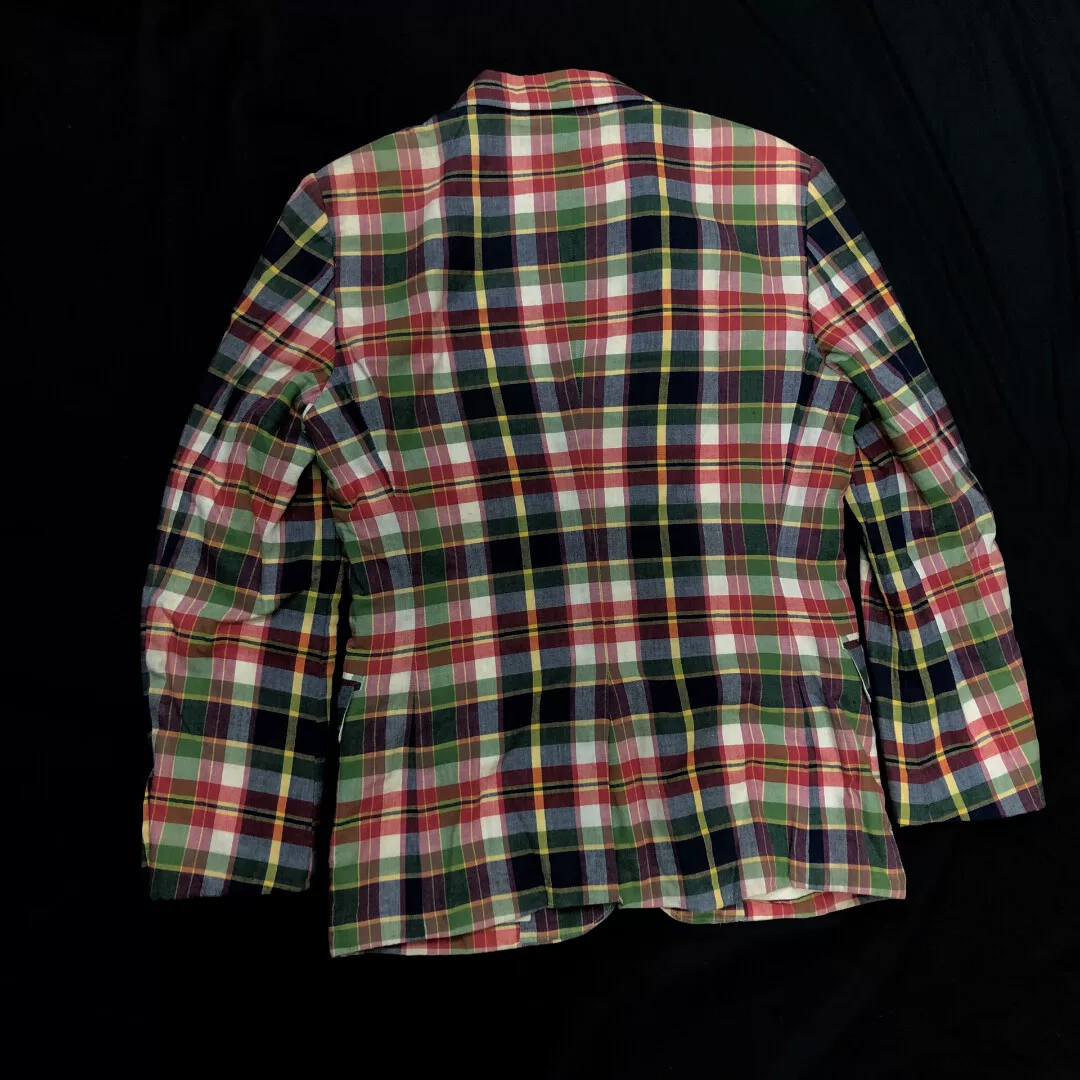 Comme des Garçons 08SS Plaid Runway Coat — label