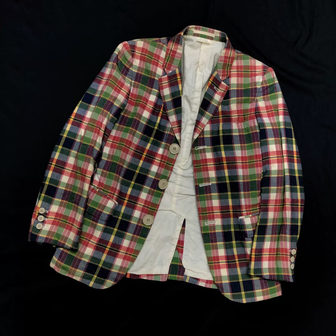 Comme des Garçons 08SS Plaid Runway Coat — back