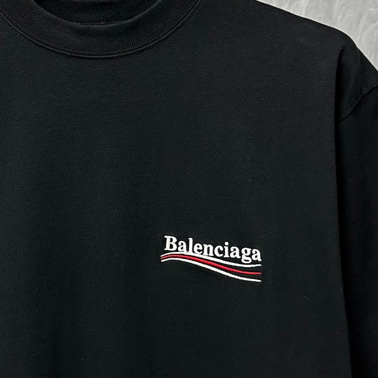 Balenciaga Coca-Cola Embroidered Short Sleeve Tee — detail